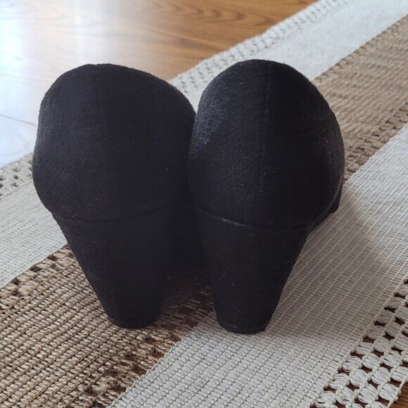 Suede Wedge Heels - Picture 4 of 5